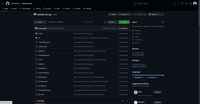 Captura de tela do código do projeto.